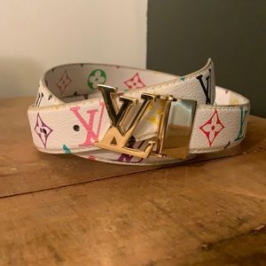 [Louis Vuitton] Multicolor Monogram Leather Belt